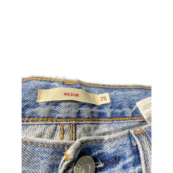 Levi’s Premium Denim Wedgie Jeans Blue Size 26 - Picture 3 of 16